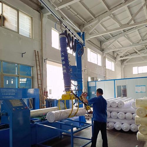 岩西纺织布卷搬运码垛气管夹具,真空吸吊机,助力机械手80kg图片/高清
